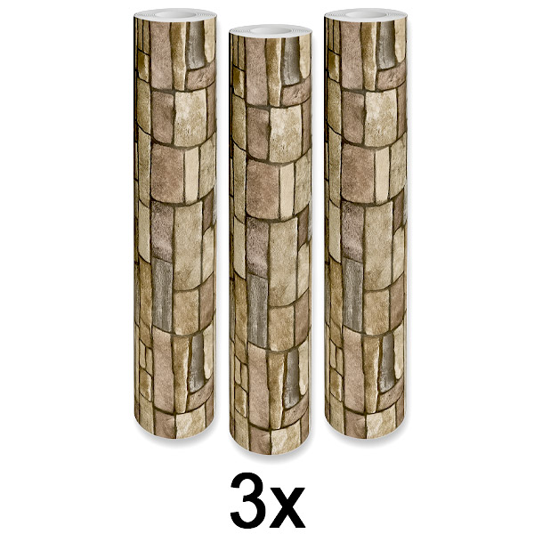 3x Stylová 3D Tapeta – Snadná Proměna Stěn | WALLCORWRAP