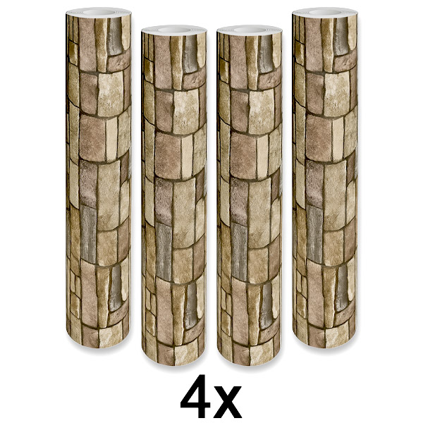 4x Stylová 3D Tapeta – Snadná Proměna Stěn | WALLCORWRAP