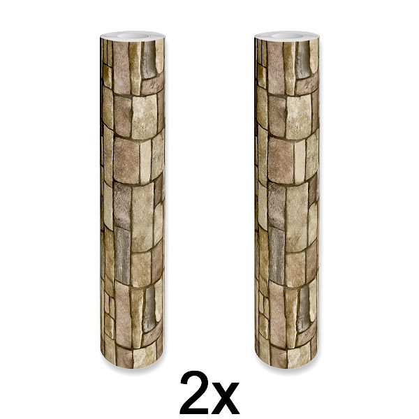 2x Stylová 3D Tapeta – Snadná Proměna Stěn | WALLCORWRAP