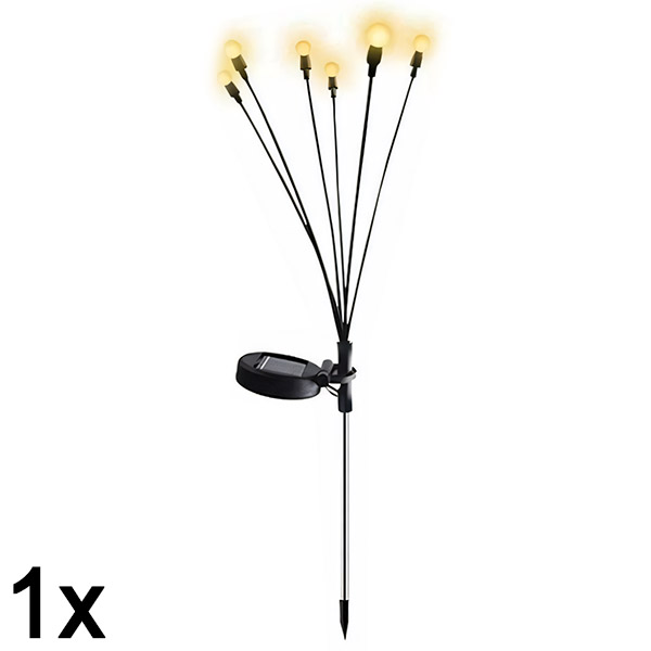 1x Solární lampa se dvěma režimy (6 žárovek) | SOMPEX