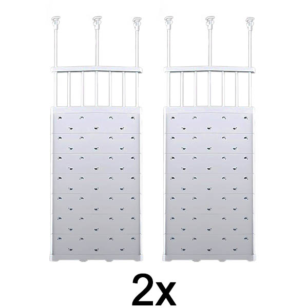 2x Nastavitelný policový regál | SHELFEXPEND