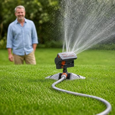 Oscilační nastavitelný zahradní postřikovač – pokryje až 278 m² | WETSWEEP